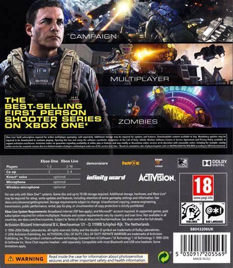 Call Of Duty Infinite Warfare Cover Or Packaging Material Mobygames