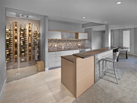 Jagare Ridge Showhome Moderne Bar De Salon Edmonton Par Wood