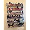 NIUBEE 6 Pack Nail Polish Rack Wall Mounted Shelf With Removable Anti