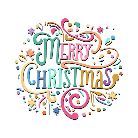 Merry Christmas Typography Vector Merry Christmas Typography Png And