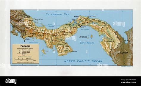 Mapa De Panama Y Sus Provincias Fotografías E Imágenes De Alta