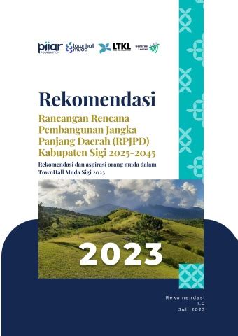 Rekomendasi RPJPD Kabupaten Sigi 2025 2045 Hello Pijar Flip PDF