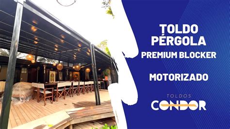 Toldo pérgola premium blocker motorizado instalado no Litoral Norte de