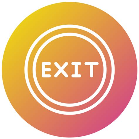 Exit Generic Gradient Fill Icon