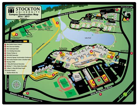 Maps And Directions Parking And Transportation Stockton University