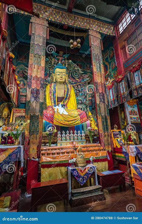 Statue of Lord Buddha in Ghum Monestry, Darjeeling Stock Photo - Image ...