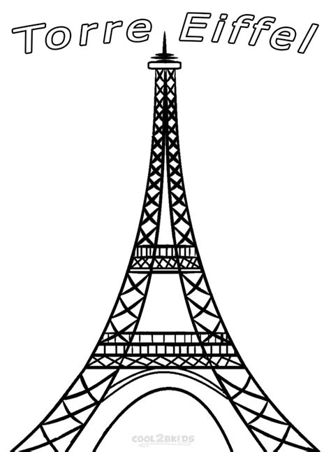 Torre Eiffel Da Colorare Disegni Per Bambini Da Stampare