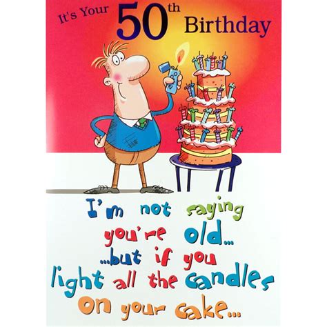 Funny 50th Birthday Cards Printable Free - Printable Templates Free