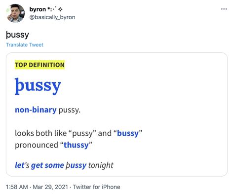 Twitter Ussy Definition They Them Pussy Thussy Ussy Know Your