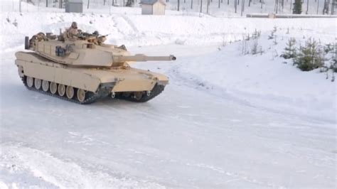 Watch These Tanks Drift Through The Norwegian Snow During Training