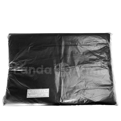 Black Garbage Trash Bag Xxl Extra Extra Large 100 Pieces Panda Prime