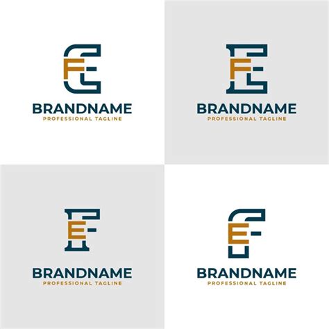 Premium Vector Elegant Letters Ef And Fe Monogram Logo Suitable For