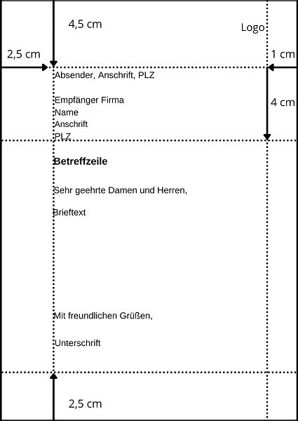 Geschäftsbrief Vorlage Aufbau DIN 5008 Gestaltung