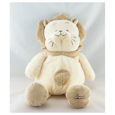 Doudou lion écru beige TIAMO