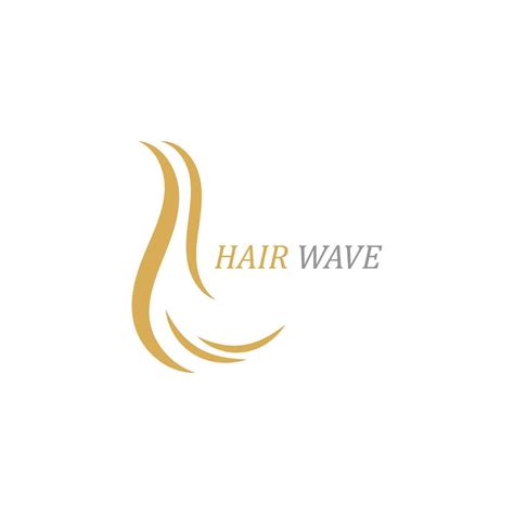 Hair Wave Logo Vector Icon Template Illustration Vector Art At