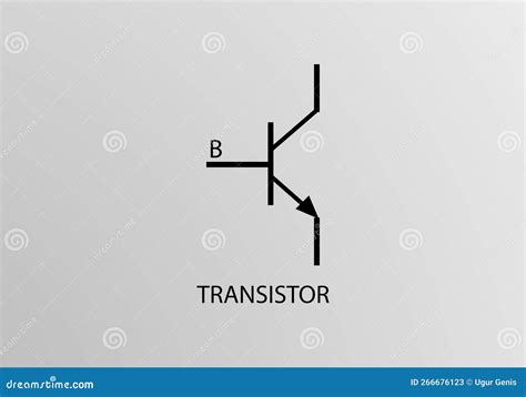 Transistor Npn Pnp Symbols Cartoon Vector Cartoondealer