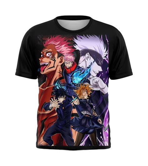 Camiseta Jujutsu Kaisen Sukuna Estampa Total Elo