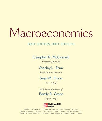 Solutions For Macroeconomics Brief Edition 1st By Campbell Mcconnell