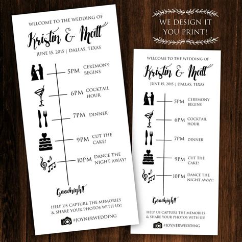 Wedding Invitation Timeline Template - Printable Word Searches