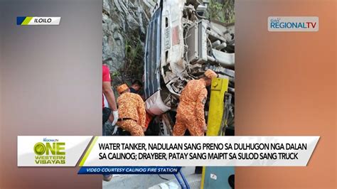 One Western Visayas Truck Nadulaan Sang Preno Sa Dulhugon Nga Dalan