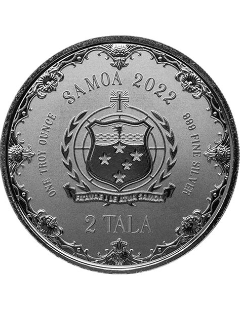 Mermaid Princess Of The Seas Coloured Oz Silver Coin Tala Samoa