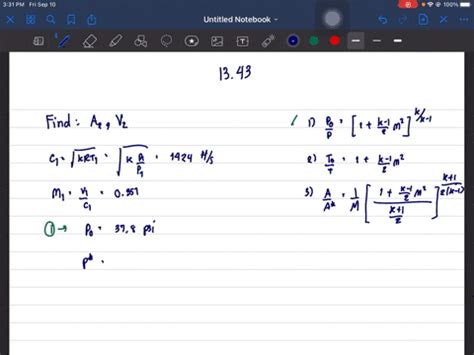 Solved An Ideal Gas Flows Compressibly And Isothermally Through A