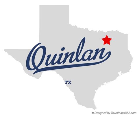 Map Of Quinlan Tx Texas