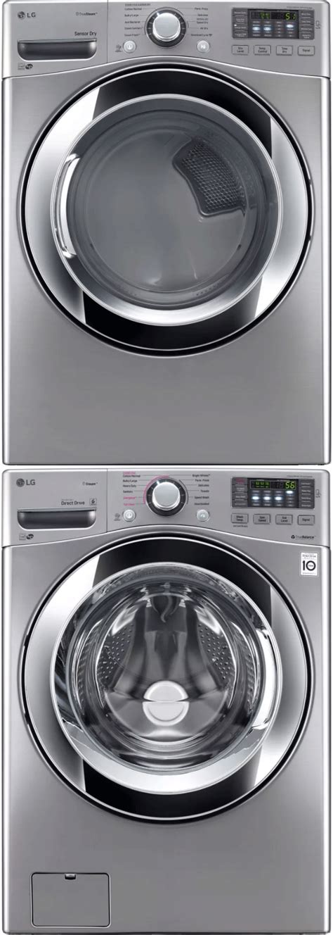 Lg Lgwadregs2 Stacked Washer And Dryer Set With Front Load Washer And