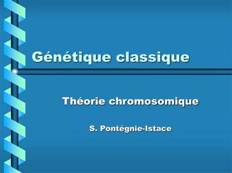 PPT Génétique classique PowerPoint Presentation free download ID