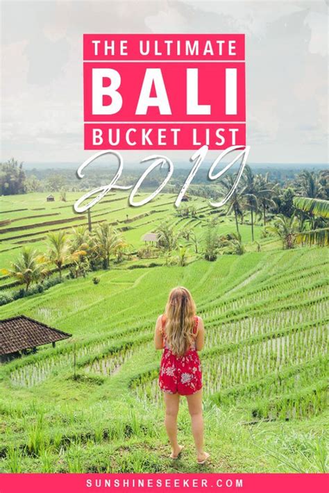 The Ultimate Bali Bucket List Awesome Things To Do Bali Bucket