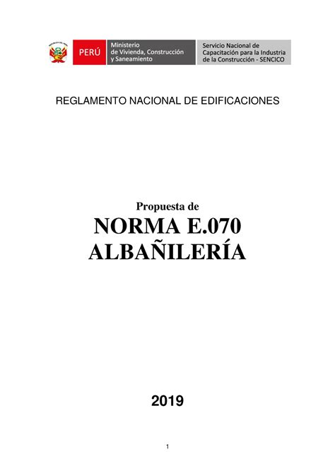 Ntp E Alba Iler A Normativa T Cnica Peruana Reglamento Nacional