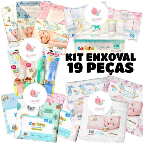 Kit Enxoval Maternidade Kit Bebe 3 Cueiro 6 Pano De Boca Babete 5