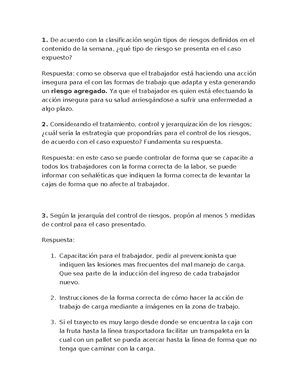 Tarea Final Prevencion De Riesgo Semana 3 Fundamentos De La