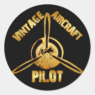 Vintage Aircraft Stickers | Zazzle