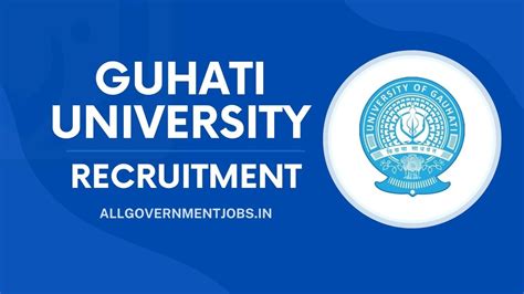 Gauhati University Recruitment Apply Online For Crs Project