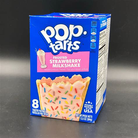 Pop Tarts Frosted Strawberry Milkshake 8 Pack 384g Usa