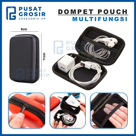 Jual Pouch Headset Tempat Penyimpanan Serbaguna Dompet Resleting Mini