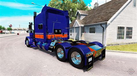 Скин Rollin Transport на тягач Peterbilt 389 для American Truck Simulator