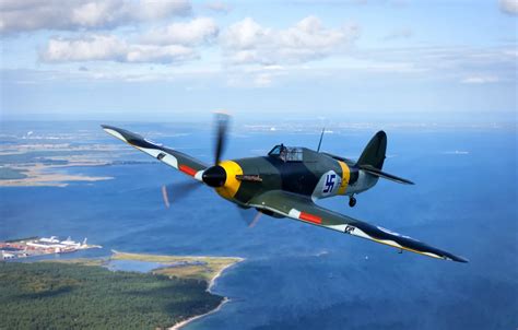 Wallpaper Hawker Hurricane, Finnish, single-seat fighter images for ...