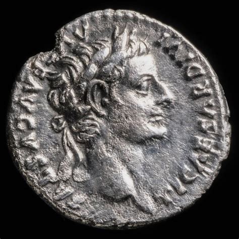 Roman Empire Tiberius Ad Ar Denarius Lugdunum Catawiki