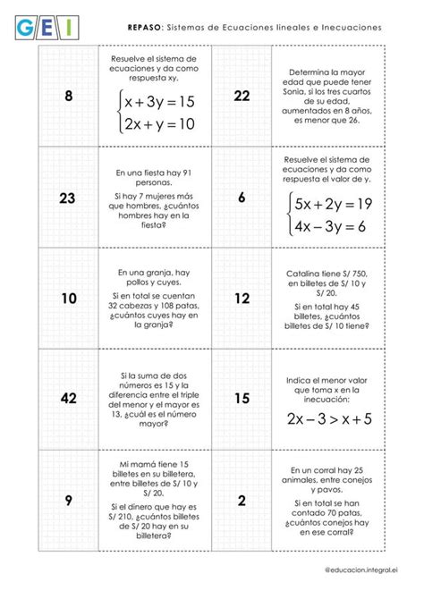 Domin Sistemas De Ecuaciones E Inecuaciones Pdf Descarga Gratuita