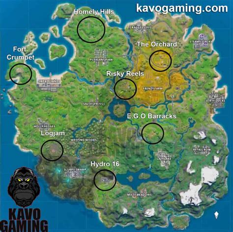 Fortnite Drop Spot Map