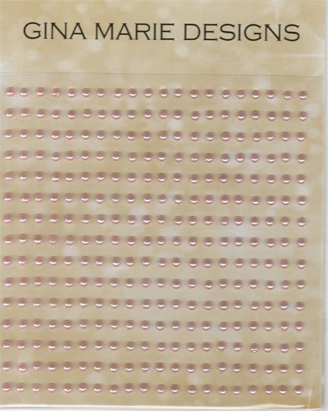 Soft Pink Gina Marie Pearls 300 Count Not Connected Scrapbook