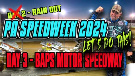 Day Was A Rainout On To Day Of Pa Speedweek Dirt Track