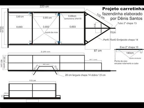 Projeto Carretinha Reboque Ba E Fazendinha