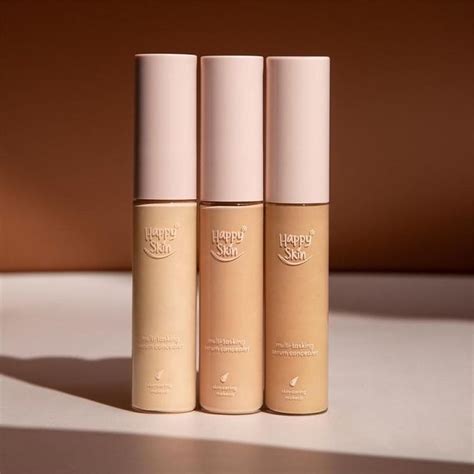 Second Skin Multi Tasking Serum Concealer Nude Beige Happy Skin Concealer Serum