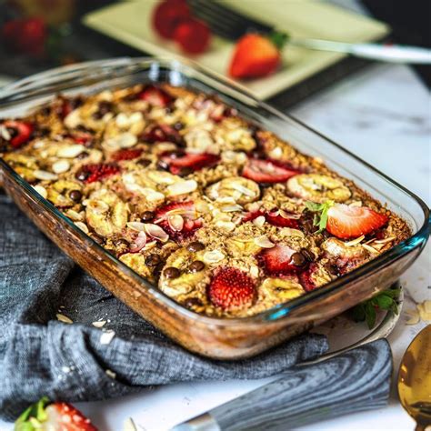 Strawberry Baked Oatmeal Step By Step Video Recipe