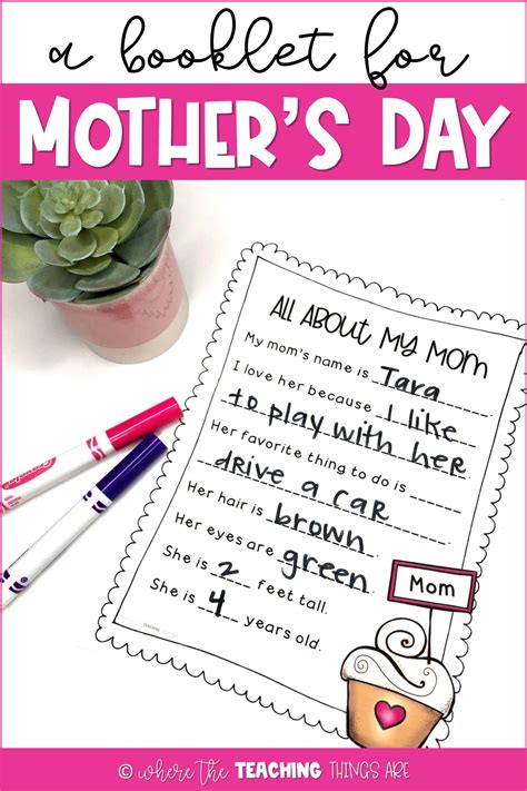 Cute Mothers Day Booklet Where The Teaching Things Are