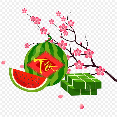 Lunar New Year Clipart Transparent Background Vietnam Lunar New Year