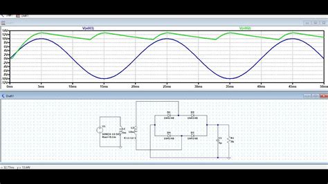 Full Wave Rectifier Simulation In Ltspice YouTube